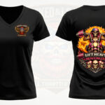 lift-heavy-–-heavy-miles-womens-v-neck-shirt-Mockup