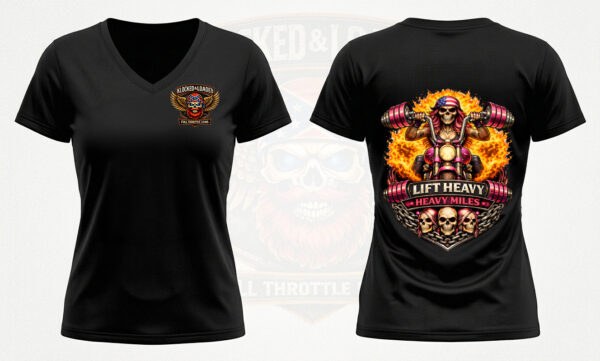 lift-heavy-–-heavy-miles-womens-v-neck-shirt-Mockup
